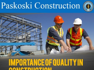 Importance of quality in construction