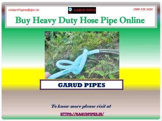 Buy Heavy Duty Hose Pipe Online