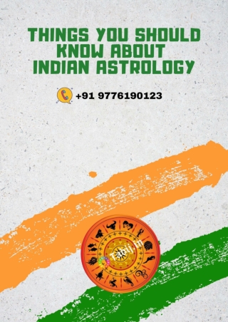 Things you should know about Indian astrology