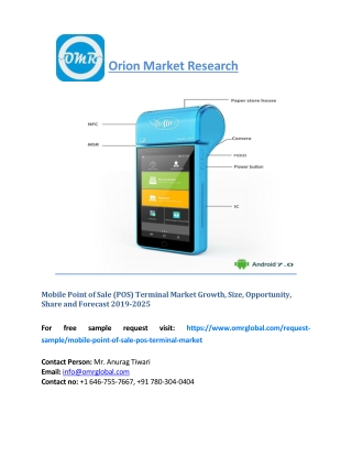 Mobile Point of Sale Terminal Market Size, Growth, Trends, Share, Forecast 2019-2025