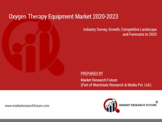 Oxygen Therapy Equipment Market: In-depth Study about Size, Share and Revenue