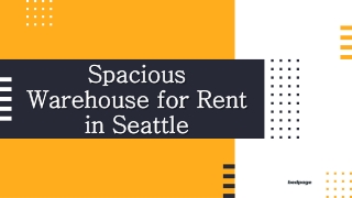 Spacious Warehouse for Rent in Seattle