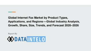 Internet Fax Market growth opportunity and industry forecast to 2026