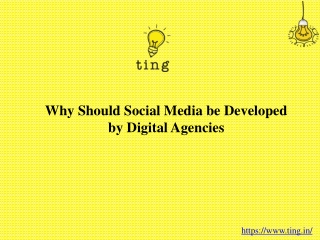 Why Should Social Media be Developed by Digital Agencies?
