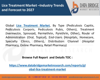 Market News: Lice Treatment Market Size, Industry  Share, trends by 2020-2027