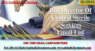 Director Of Central Sterile Services Email List