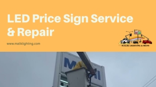 LED Price Sign Service & Repair-maliklighting.com