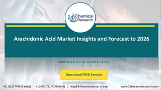Arachidonic Acid Market Insights and Forecast to 2026