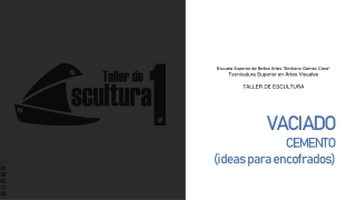 ESC1 - VACIADO - EJEMPLOS para cemento encofrado