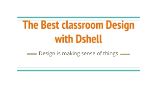 Best Classroom Interior Design Services