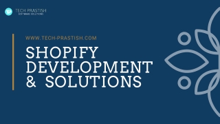 Professional Developers for Shopify development store in India