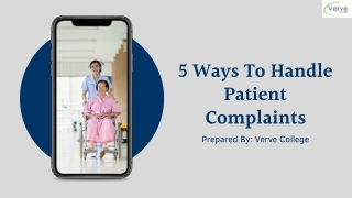 5 Ways To Handle Patient Complaints