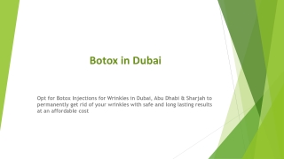 Botox in Dubai