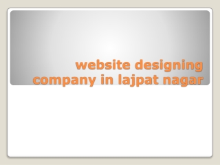 website designing company in Lajpat Nagar