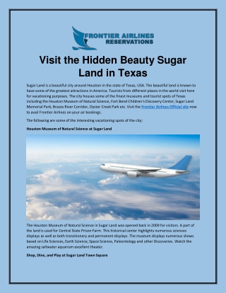 Visit the Hidden Beauty Sugar Land in Texas