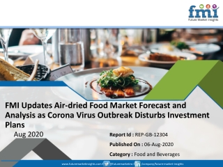 Air-dried Food Market on a Steady Growth Trail; FMI Provides Projections in Light of COVID-19 Pandemic in its New Revise