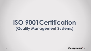 About ISO 9001 Certification