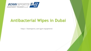 Antibacterial Wipes in Dubai