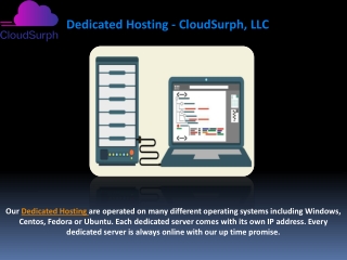 Dedicated Hosting - CloudSurph, LLC PPT