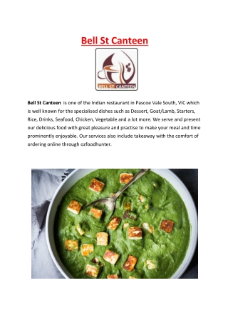 5% off - Bell St Canteen- Pascoe Vale South Takeaway, VIC