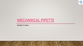 Mechanical Pipette