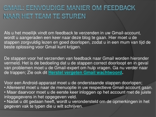 Herstellen Gmail Account neem contact op als u hulp nodig heeft