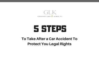 5 Steps to Take After a Car Accident In New York City