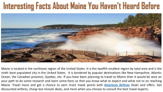 Interesting Facts About Maine You Haven’t Heard Before