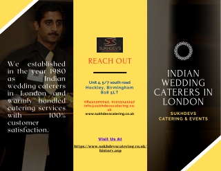 Top Indian Wedding Caterers in London