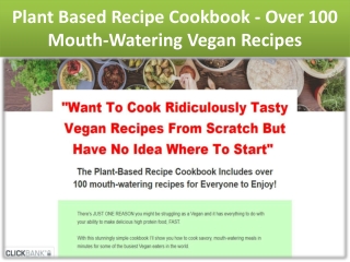 Plant based cookbook