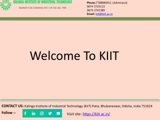KIIT Deemed to be University: From Excellence to Eminence