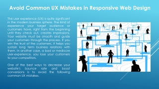 Avoid Common UX Mistakes in Responsive Web Design