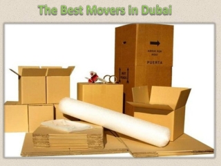 The Best Movers in Dubai