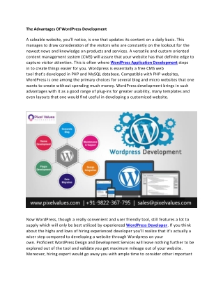 The Advantages Of WordPress Development