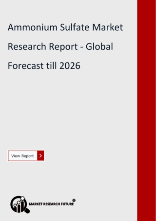 Ammonium Sulfate Market  PDF