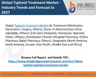 Global Typhoid Treatment Market