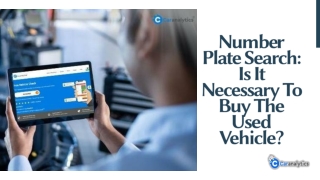 Why It Is Required Do Number Plate Search For Used Car Purchase?