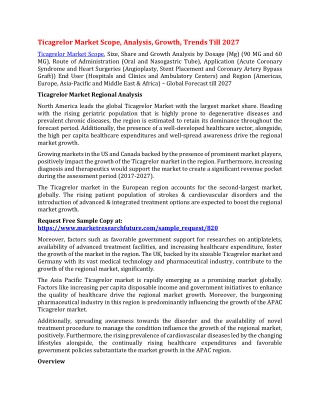 Ticagrelor Market Scope, Analysis, Growth, Trends Till 2027