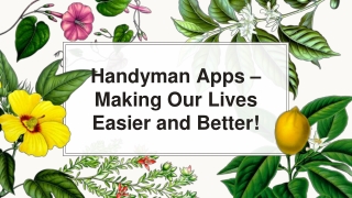 Handyman Apps – Making Our Lives Easier and Better!