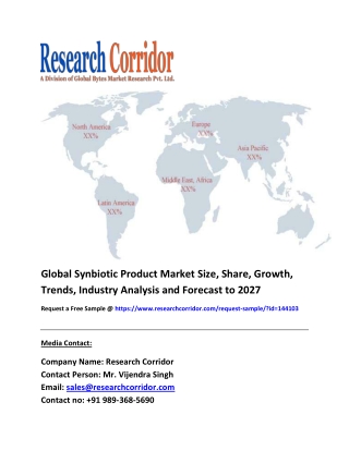 Synbiotic Product Market Trends, Size, Competitive Analysis and Forecast to 2027