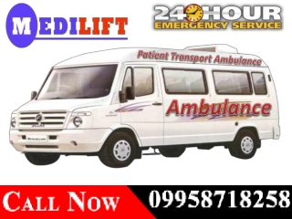 Medilift Road Ambulance in Muzaffarpur and Sitamarhi – Get 24 Hours Best ICU Facilities on Affordable Cost