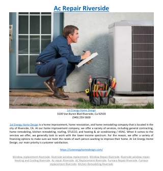 Ac Repair Riverside