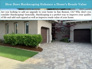 How Does Hardscaping Enhance a Home’s Resale Value