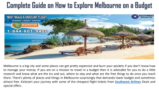 Complete Guide on How to Explore Melbourne on a Budget