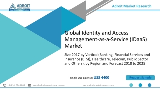 Identity and Access Management-as-a-Service Market Size, Share & Trends Analysis Report By Product, Distribution Channel