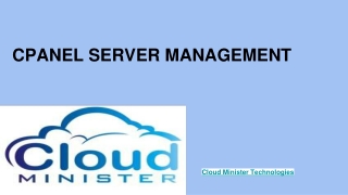 CPANEL SERVER MANAGEMENT