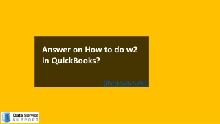 How to do w2 in QuickBooks! Complete Process