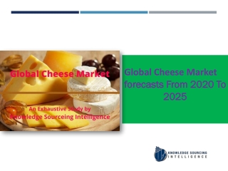 Cheese Market  to grow at a CAGR of  3.73% (2020 -2025)