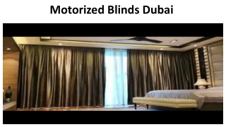 Motorized Blinds Dubai