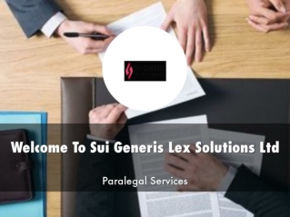 Detail Presentation Sui Generis Lex Solutions Ltd